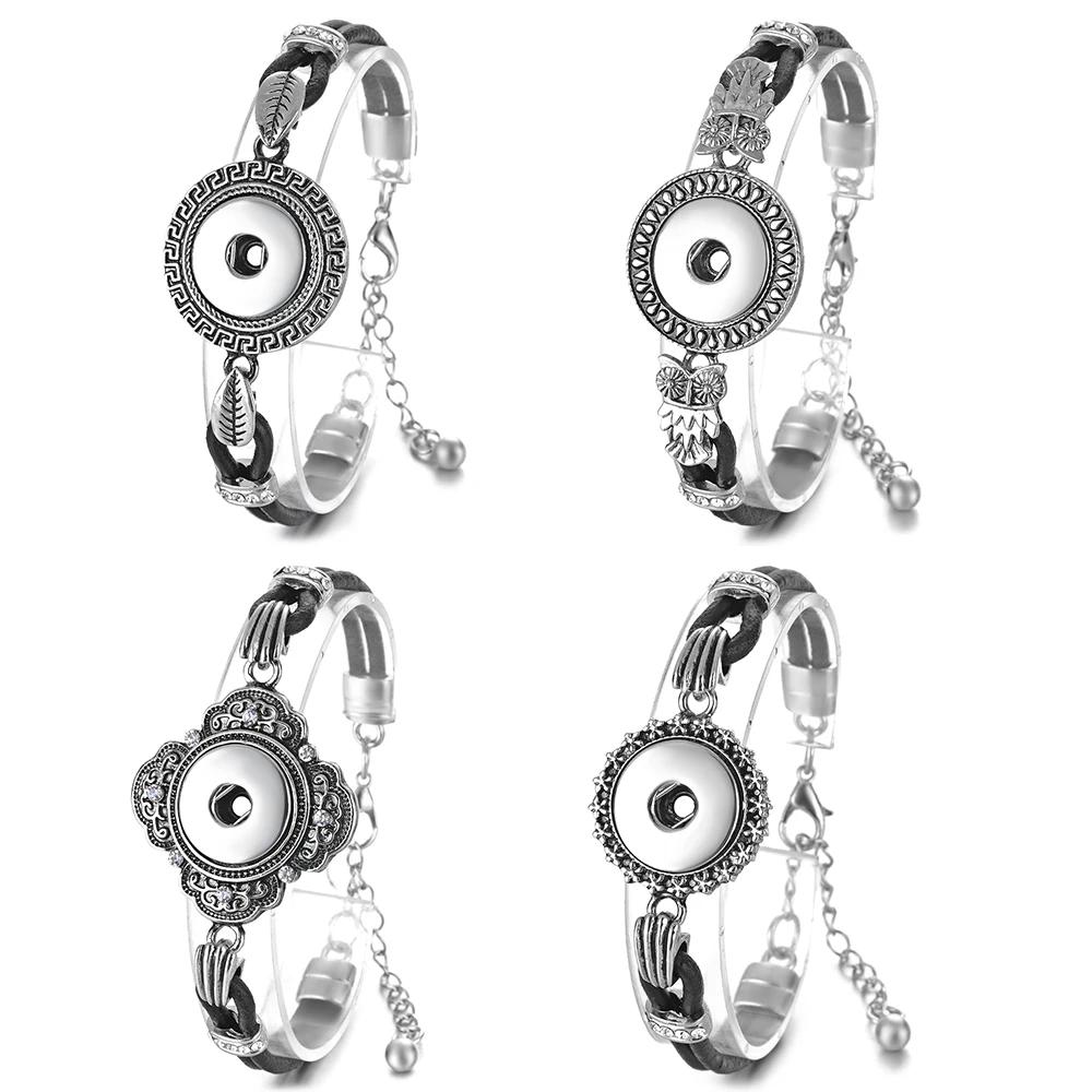 Vocheng   Bracelet   Snap Charms Bracelet   Women  18 ̸ Button  Vintage  ũŻ NN-53